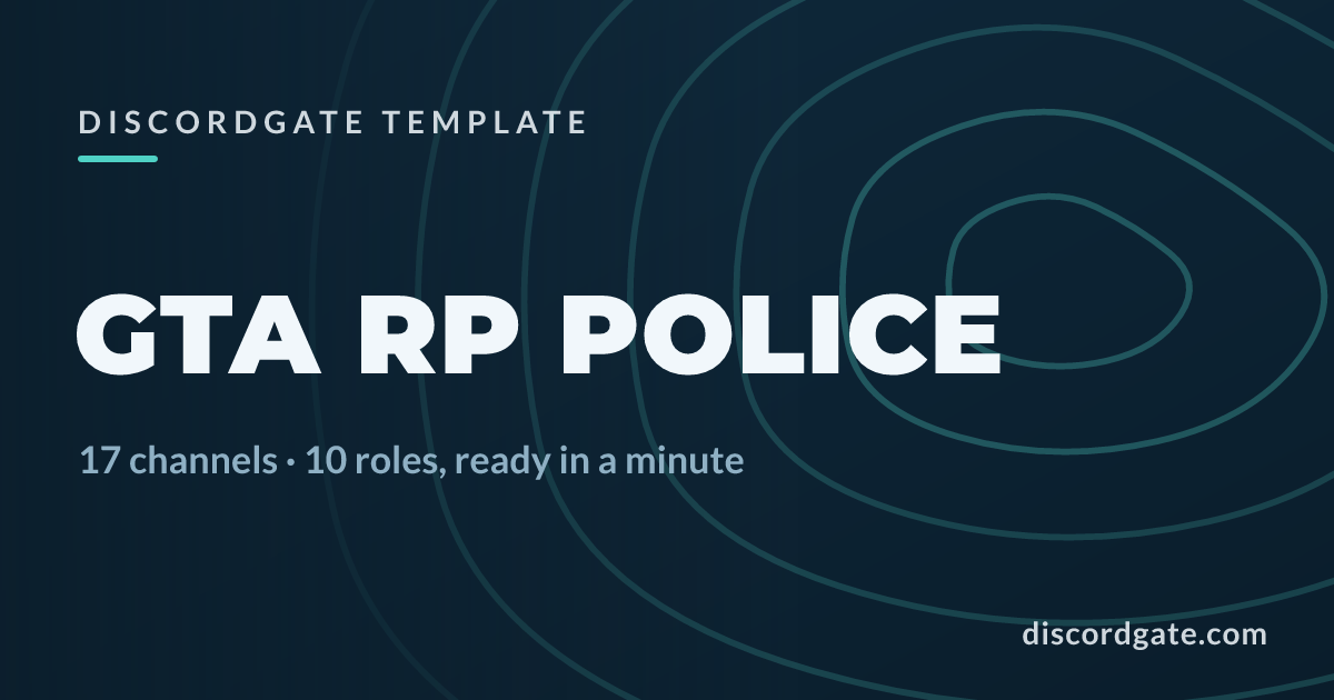 Server Free Template Report GTA RP Police Discord Template (LSPD, FiveM, Free)