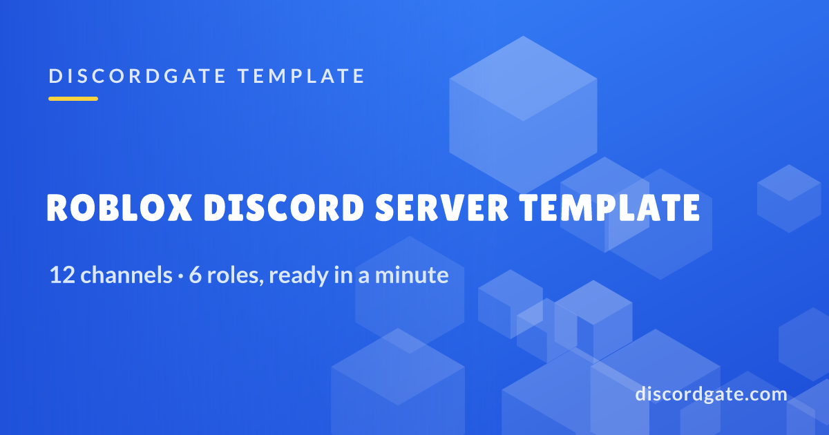 Starting Roblox Message Roblox Discord Server Template (Free) | DiscordGate
